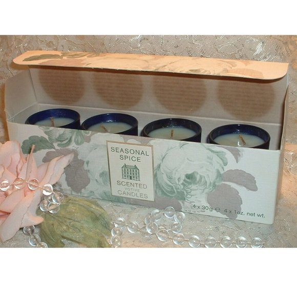 FLORIS LONDON ~ SEASONAL SPICE ~ TWO 4pc Scented Candle Sets ~ 8 oz / 24… - Picture 2 of 3